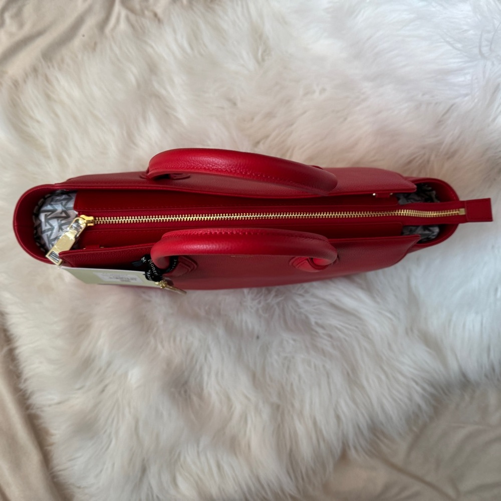 Moncrief Red Leather Tote Bag - Picture 12 of 14